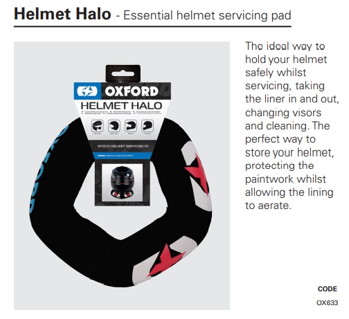 Oxford Helmet Halo servicing pad