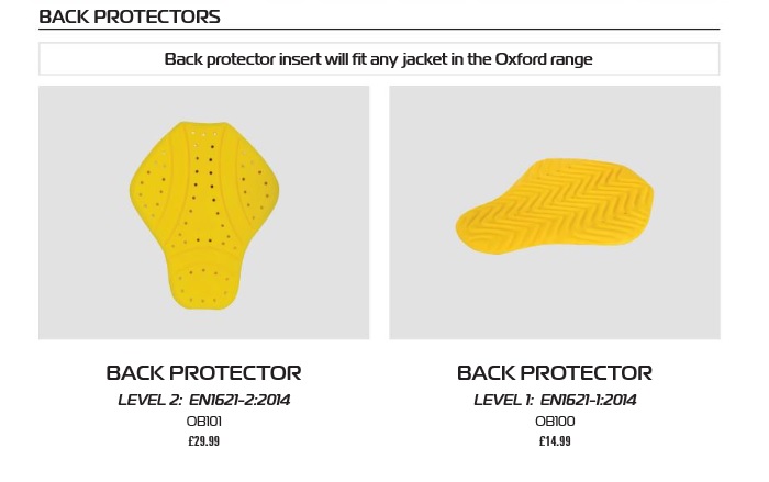 Oxford Back protector