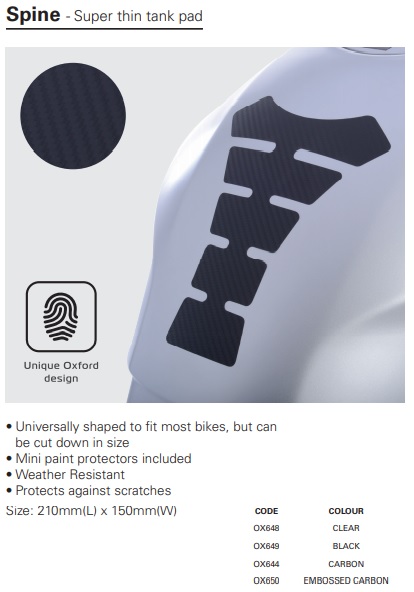 Oxford Spine Tank protector