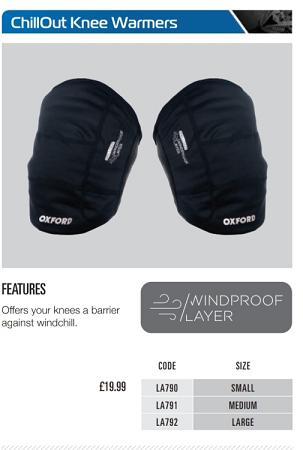 Oxford Chill out knee warmers