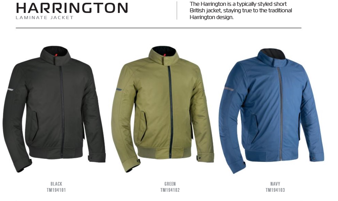 Oxford Harrington laminate textile jacket