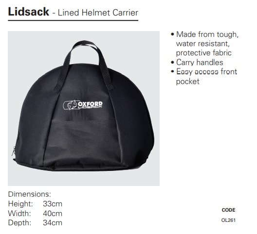Oxford Lidsack Helmet carrier