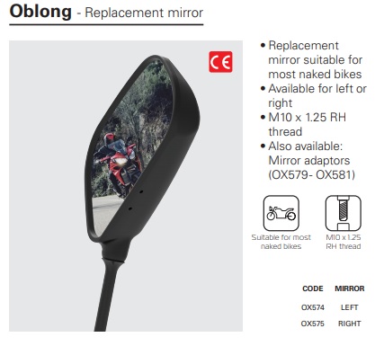 Oxford Oblong replacement mirror