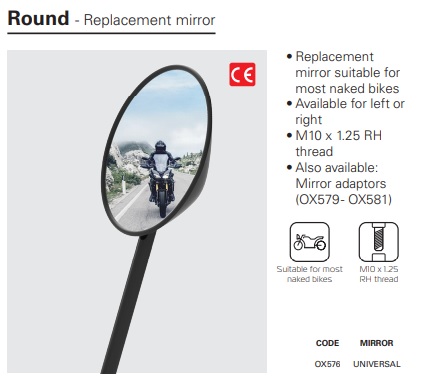 Oxford Round replacement mirror