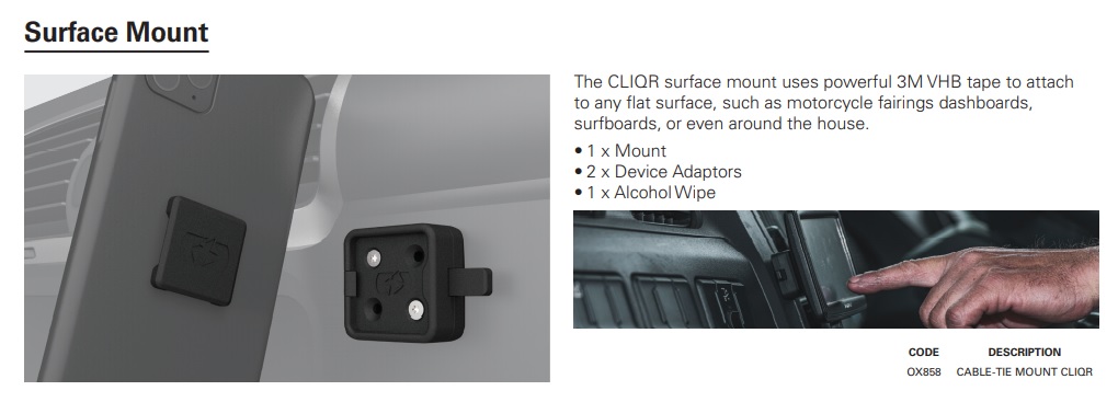 Oxford CLIQR Surface mount